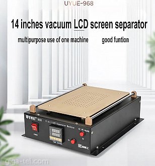 This is 2 in 1  vacuum separator machine,Not only can Separate phones,and also can Separate tablets.
It can use for 110V/220v, Low noise,built-in vacuum pump ect , only need you plug in power line, then you can use it.	 
When you need Separate phones press button S2	 
Phones Operation steps:
1.Turn on the power switch,Set the temperature to 80℃,After 2-3 minutes,the temperature of heated plate reach 80℃.
2.Put the silica gel on the heated plate holes to holes,Put downwards the screen onto the silica gel.
3.Press the S2 key,After the screen being sucked,Separate the LCD from glass by steel wire,Take off the LCD,The operation steps of screen separation is finished.	 
When you need Separate tablets then press button S1+S2
Tablets Operation steps:
1.Turn on the power switch,Set the temperature to 80℃,After 2-3 minutes,the temperature of heated plate reach 80℃.
2.Put the silica gel on the heated plate holes to holes,Put downwards the screen onto the silica gel.
3.Press the S1+S2 key,After the screen being sucked,Separate the LCD from glass by steel wire,Take off the LCD,The operation steps of screen separation is finished.	