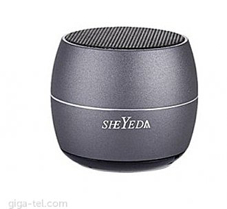 TWS Sheyeda Mini bluetooth speaker grey
