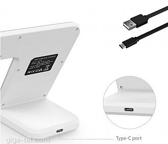 Wireless Charger dock 2in1 /10W white
