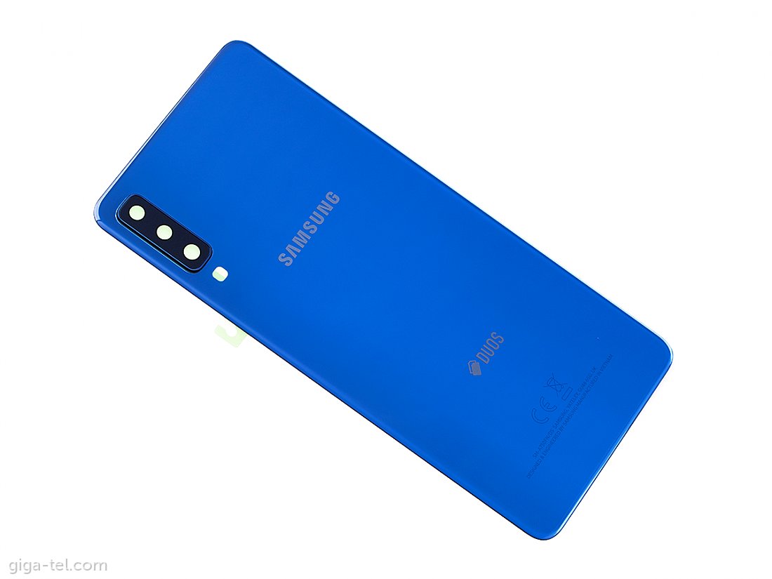 Samsung A750F battery cover blue