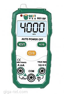 Three semi-digital multimeter
With data hold, auto power off, low voltage display.
The new anti-vibration units, streamline design, comfortable feel.
Large screen display, clear characters.
Anti-interference ability. 
Full protection, anti-high voltage circuit design.
Self-recovery fuse protection circuit design.
