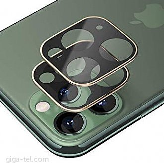 iPhone 11 Pro,11 Pro Max camera tempered glass+metal gold