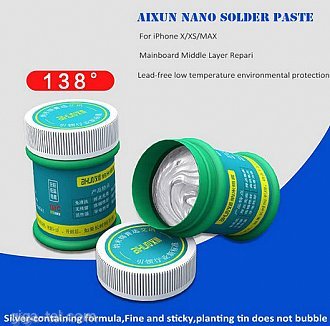 strong Adhesive 138/183 Degree Lead Free Silver With Silver Tin Soldering Flux For SMD BGA Welding 