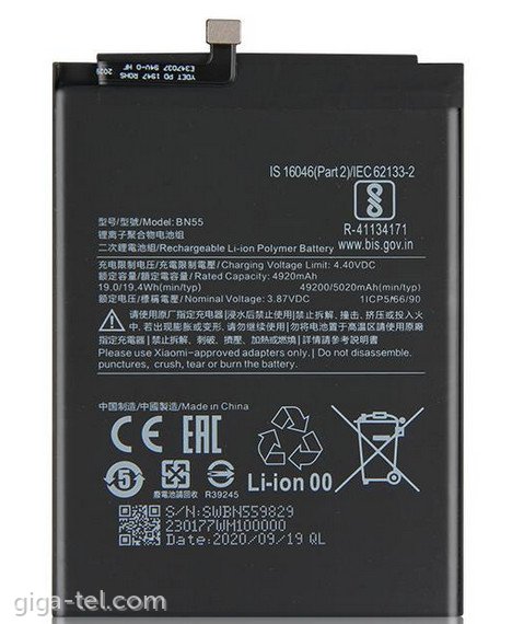Xiaomi BN55 battery OEM