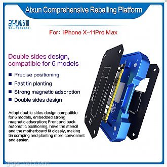 Aixun 6-IN-1 Comprehensive Reballing Platform can be compatible with iPhoneX/XS/XS Max/11/11Pro/11Pro Max montherboard tin planting