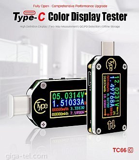 Multimeter/Voltage tester JT-TC66C Type-C 