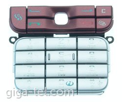 Nokia 3230 Keypad latin red/silver