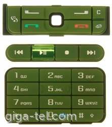 Nokia 3250 Keympad set 3pcs green