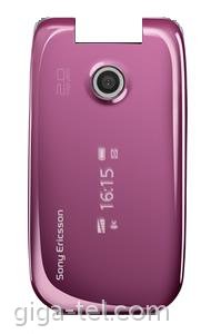 Sony Z610 front cover SWAP pink