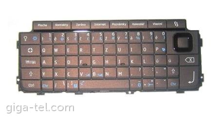 Nokia E90 keypad CZ brown