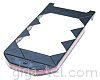 Nokia 7070 lower cover hinge black/pink