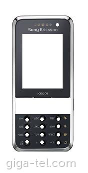 Sony Ericsson K660i front cover black/silver