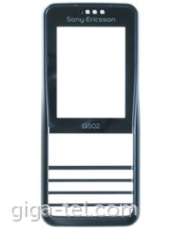 Sony Ericsson G502 front cover black - logo
