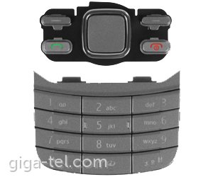 Nokia 6600is Keypad Set latin silver