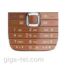 Nokia E75 keypad brown