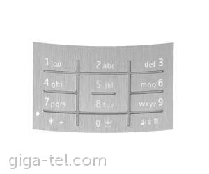 Nokia X3 keypad numeric silver