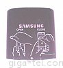 Samsung U900 battery cover pink