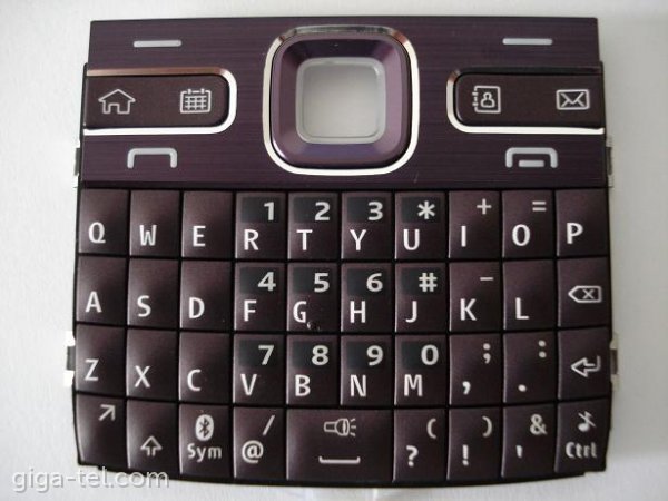 Nokai E72 keypad Amethyst English