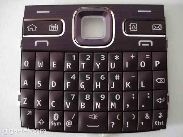 Nokai E72 keypad Amethyst English