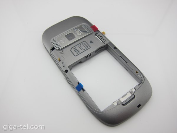 Nokia 701 midle cover light silver