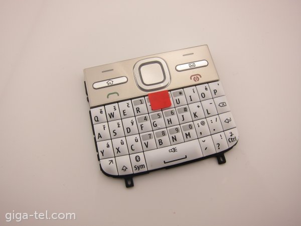 Nokia E5-00 keypad white czech