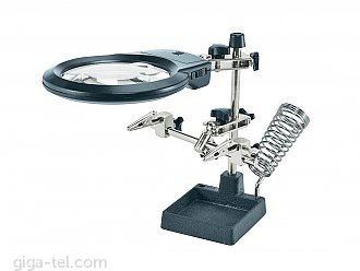 Magnifying LED light lamp with clips