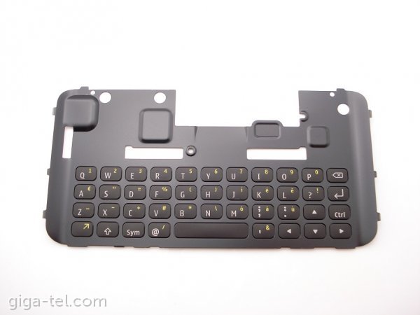 Nokia E7-00 keypad black/yellowe -  italy