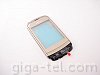 Nokia C2-03,C2-06 front cover with touch gold