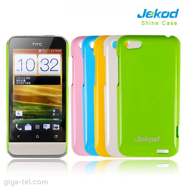 Jekod HTC One V shine case white