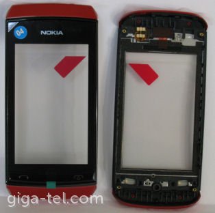 Nokia 305,306 front cover with touch red