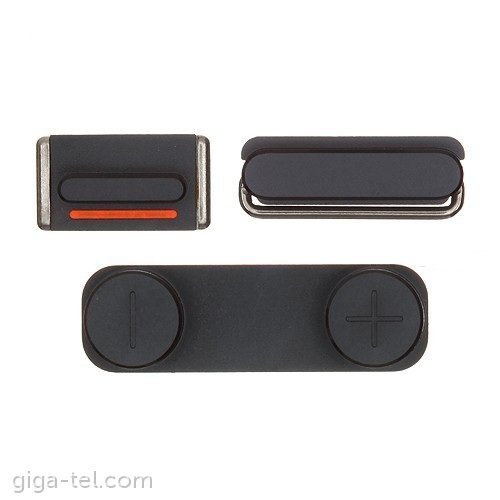 OEM set side keys black  for iphone 5  