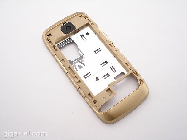 Nokia 308 middle cover gold