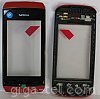 Nokia 305,306 front cover with touch red