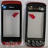 Nokia 305,306 front cover with touch red