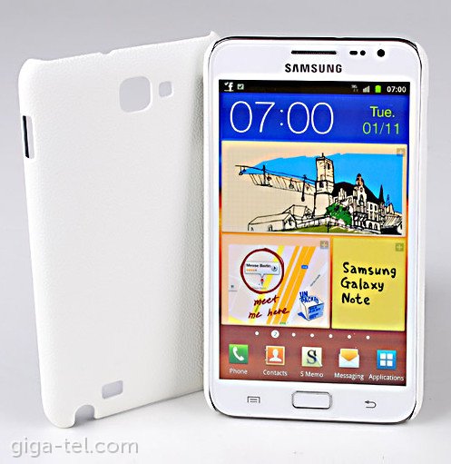 Jekod Samsung N7000 leather case white