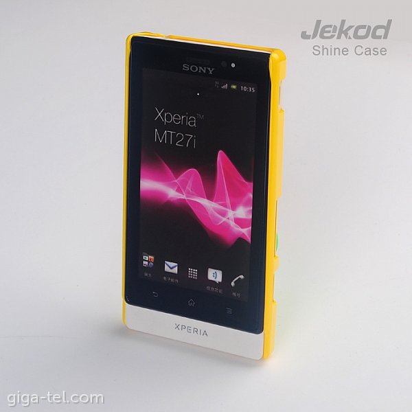 Jekod Sony MT27i shine case yellow