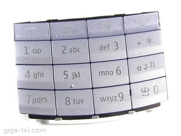 Nokia X3-02 keypad lilac