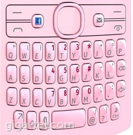 Nokia 205 keypad pink English
