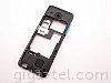 Nokia 206 middle cover blue - dual SIM