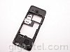 Nokia 206 middle cover black - dual SIM