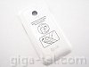 LG E720 battery cover white