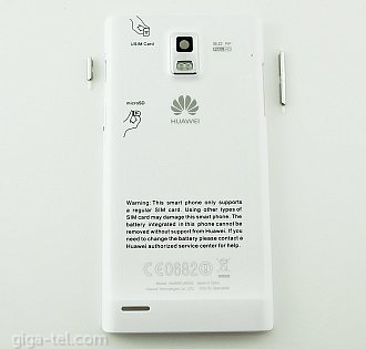 Huawei Ascend P1  cover with side key and microSD cover