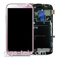 Samsung N7100 full LCD + touch pink