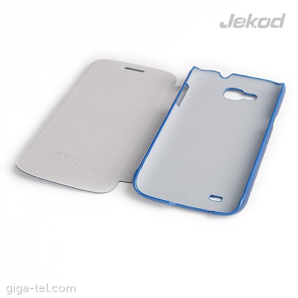 Jekod Samsung Galaxy Premier(i9260) diamond leather case blue