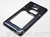 Samsung i9105P middle cover blue with side key and camera lens