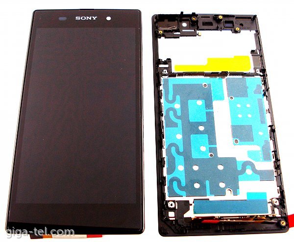 Black Sony Xperia Z1 (D6903/D6902/L39h) Sim Card, Micro SD, And USB Charging Port Cover