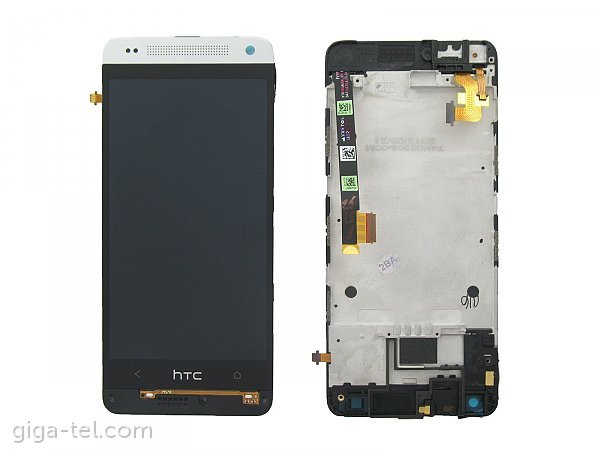 HTC One Mini M4  front cover+LCD+touch silver