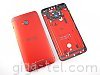 HTC One M7 battery cover red