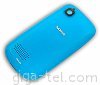 Nokia 201 battery cover light blue