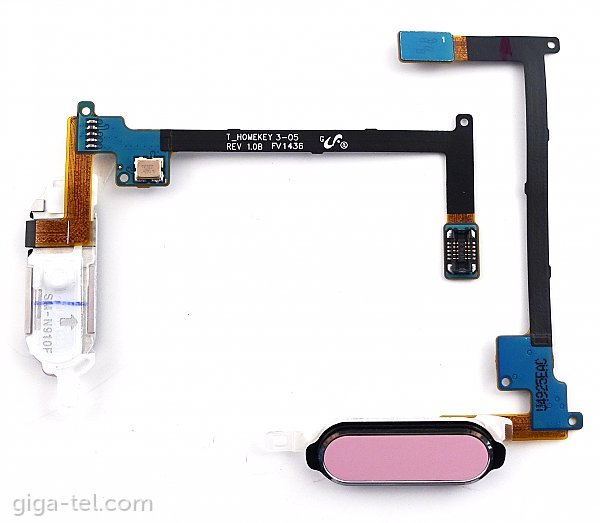 Samsung N910F home key flex pink